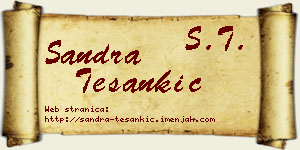 Sandra Tešankić vizit kartica